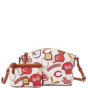 Dooney & Bourke MLB Cincinnati Reds Suki Crossbody Med Wristlet - REDS